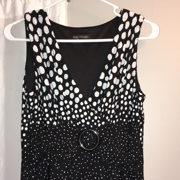 PERCEPTIONS POLKA DOT DRESS - Picture 4 of 7